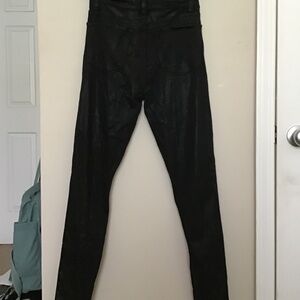 Joe’s Jeans Size:25 Black Ankle Coated Skinny Jeans